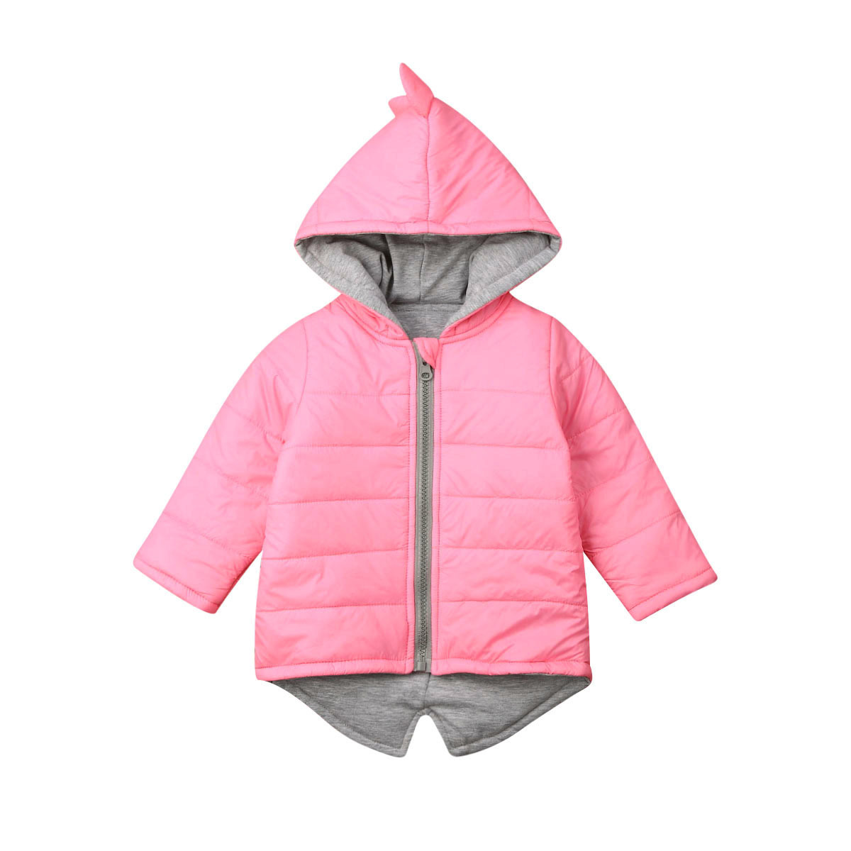 Jackets 1-7Years Toddler Kids Baby Boy Girl Hoodie 3D Dinosaur Zipper Winter Autumn Thick Coat Warm Jacket Outwear Coats 220928