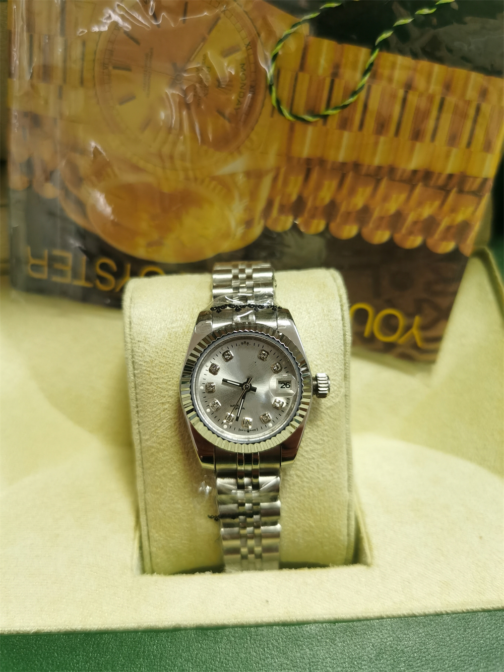 With Original Box Papers Luxury Women Watch Lady Size 26mm Date Girl Sapphire Glass Wristwatch Automatic Mechanical Movement watch 281320, Style 5
With Original Box Papers Luxury Women Watch Lady Size 26mm Date Girl Sapphire Glass Wristwatch Automatic Mechanical Movement watch 281320, Style 5