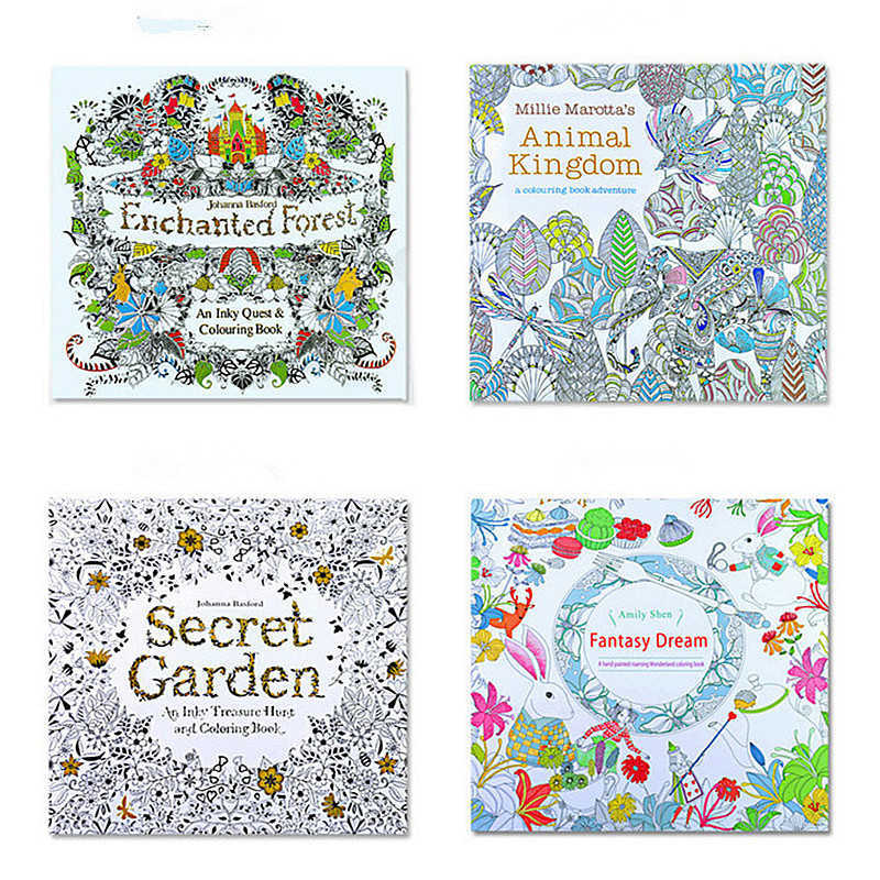 Easels Paper 24pages 7.3 inch English Edition coloring book for kids Secret Garden adult DIY toys school craft supply 0928 
Easels Paper 24pages 7.3 inch English Edition coloring book for kids Secret Garden adult DIY toys school craft supply 0928