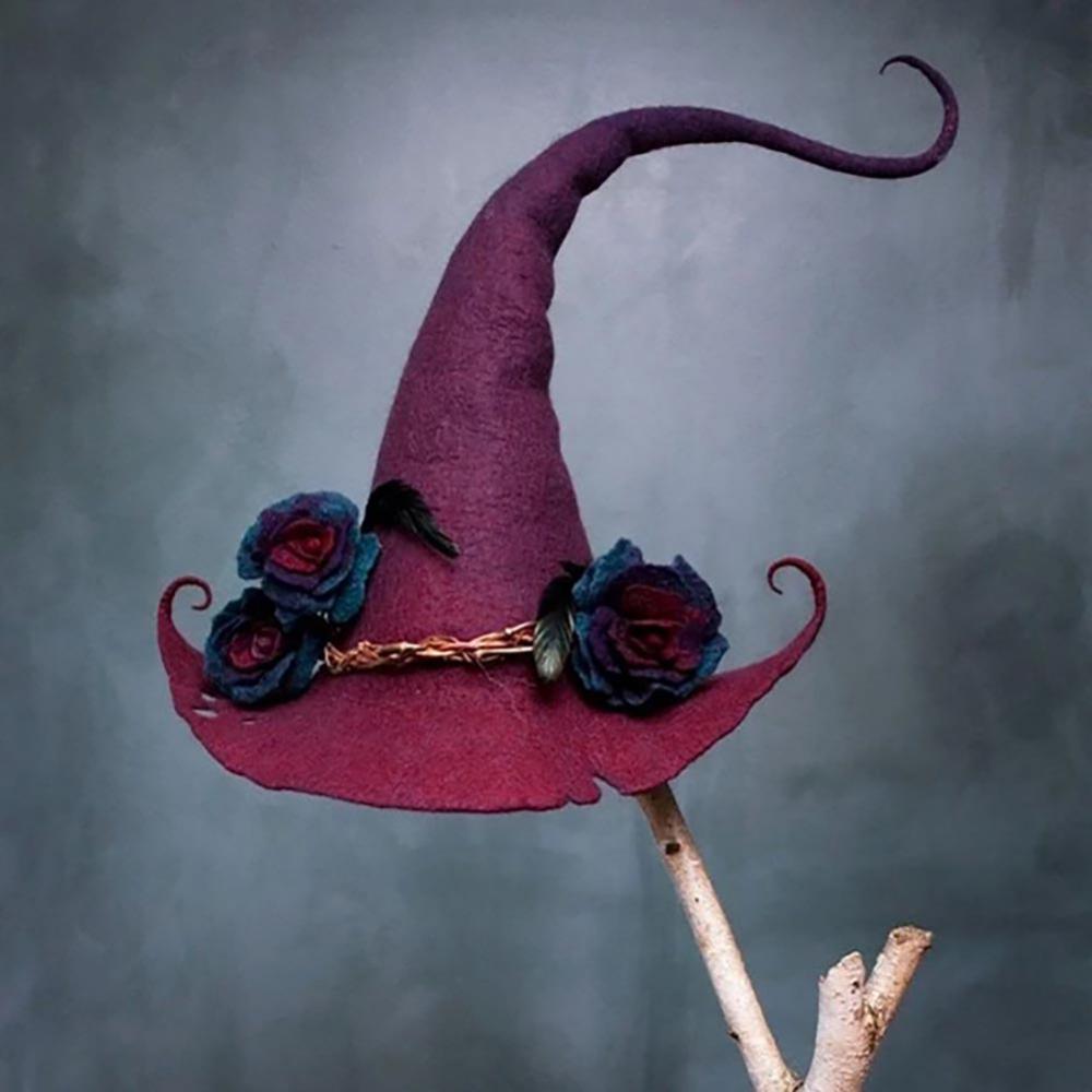 Beanie/Skull Caps 1pcs Witch Wizard Hats Halloween Party Headwear Props Cosplay Costume Accessories For Children Adult 220928
