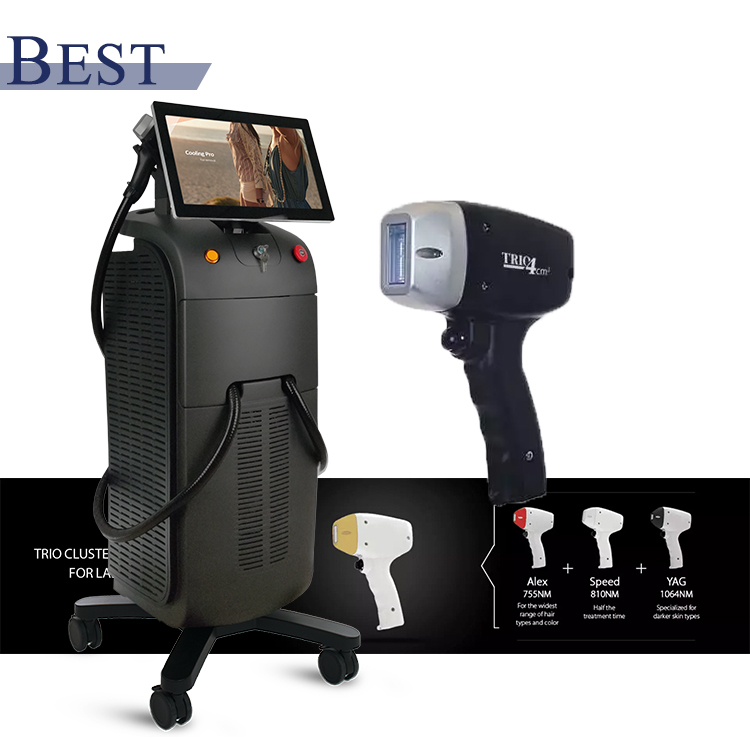 2022 Alexandrite 808 Diode Laser Hair Removal Machine Price Dark Skin