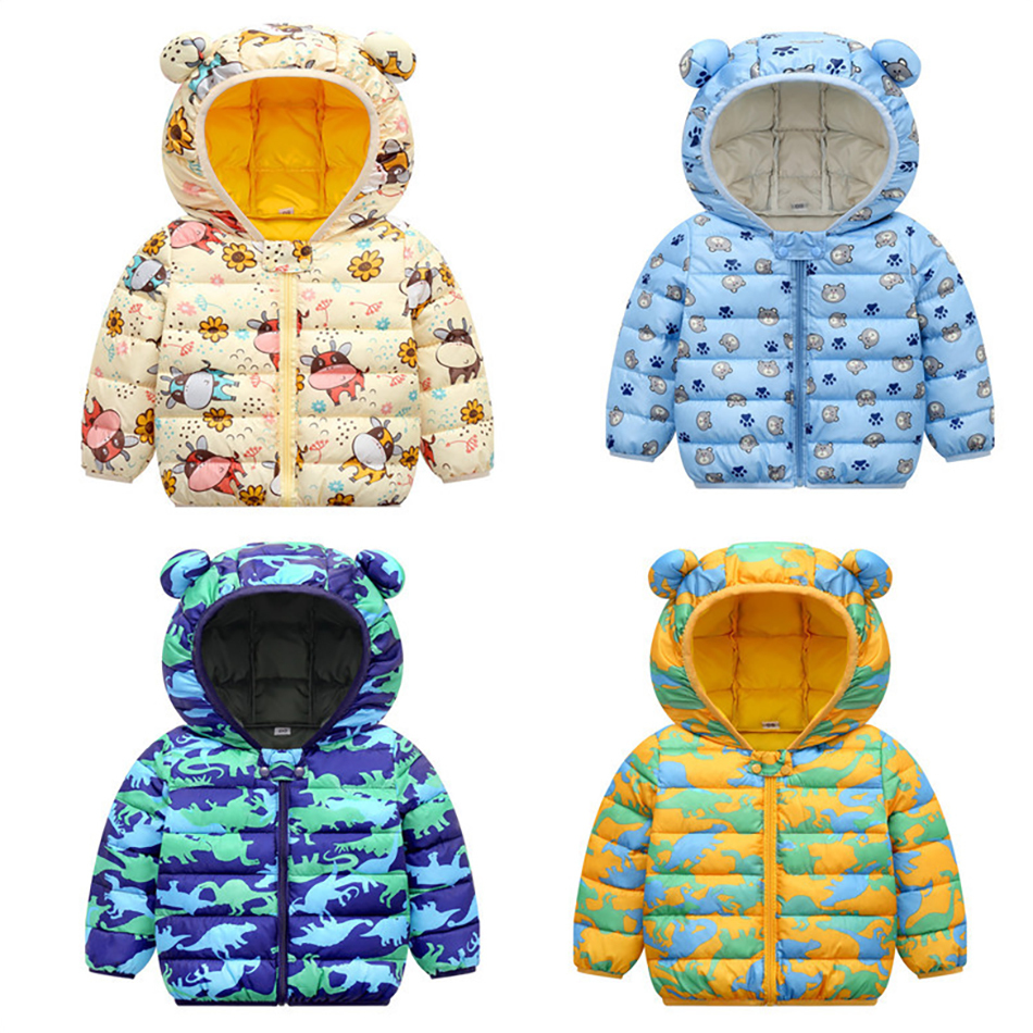 Jackets Autumn Winter Baby Kids Solid Outerwear Infants Boys Girls Hooded Jacket Coats Clothing Christmas Cotton Padded Clothes JYF 220928