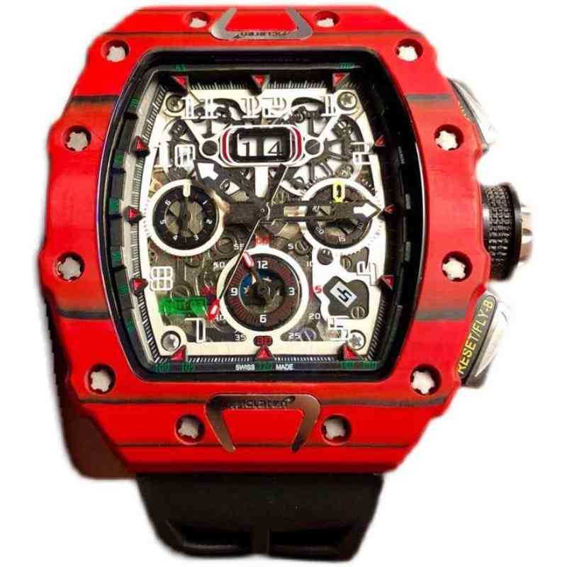 watches wristwatch Luxury richa milles designer Chao red carbon fiber men's fully automatic mechanical watch multi-functional tape fashion luminous waterproof, Black
watches wristwatch Luxury richa milles designer Chao red carbon fiber men's fully automatic mechanical watch multi-functional tape fashion luminous waterproof, Black