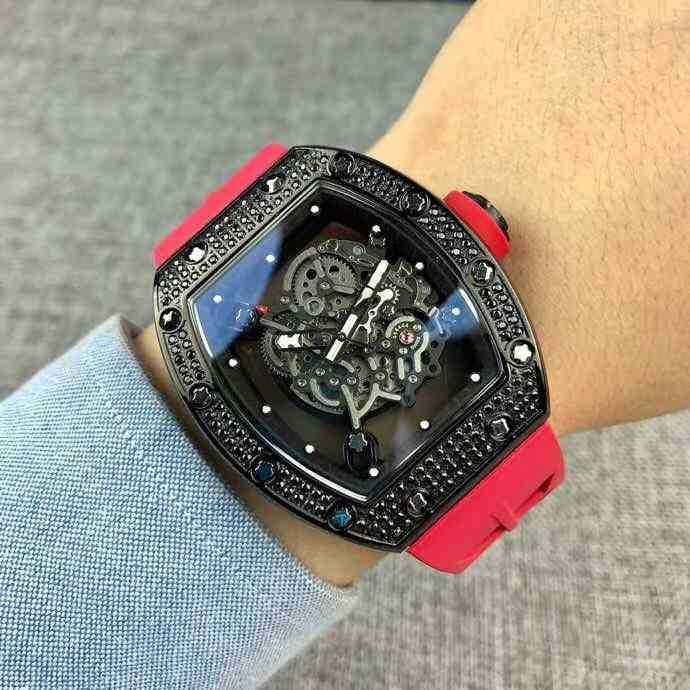 watches wristwatch Luxury richa milles designer hollow out men's automatic mechanical watch personalized diamond studded star tape sports f, Black
watches wristwatch Luxury richa milles designer hollow out men's automatic mechanical watch personalized diamond studded star tape sports f, Black