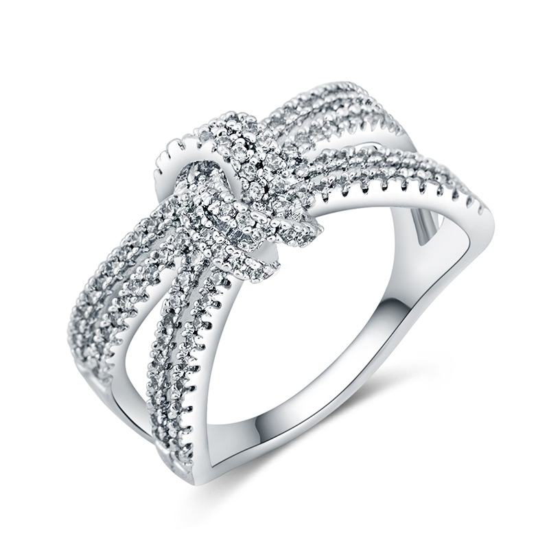 Bling Prong Tennis Cubic Zirconia Finger Rings Size 5 to 10 Band Ring for Women Men Guys Wedding Aniversory Party Iced Out White Gemstone Hip Hop Jewe