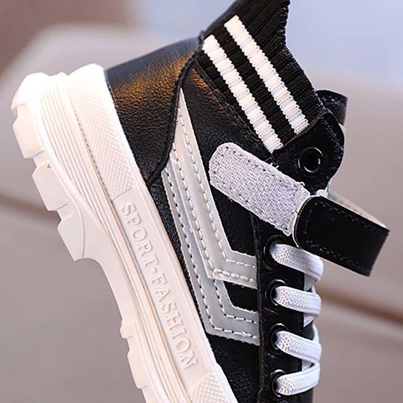 Boots Kids Casual Shoes Autumn Winter Warm Ankle Children Boots Boys Fashion Leather Soft Antislip Girl Sport Running Shoes 220927