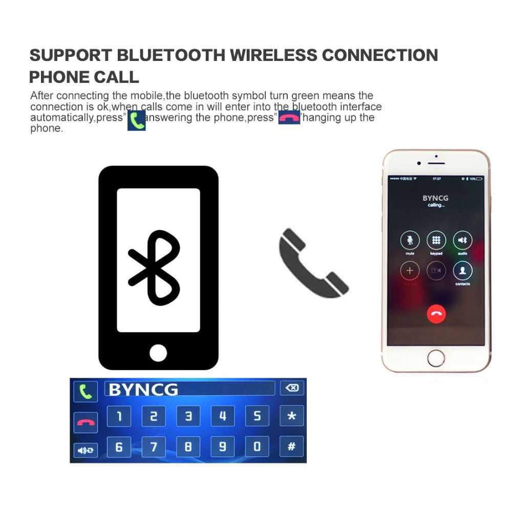 Other Auto Electronics BYNCG 2 Din Radio 7" HD Player MP5 Touch Screen Digital Display Bluetooth Multimedia USB 2din Autoradio Car Backup Monitor