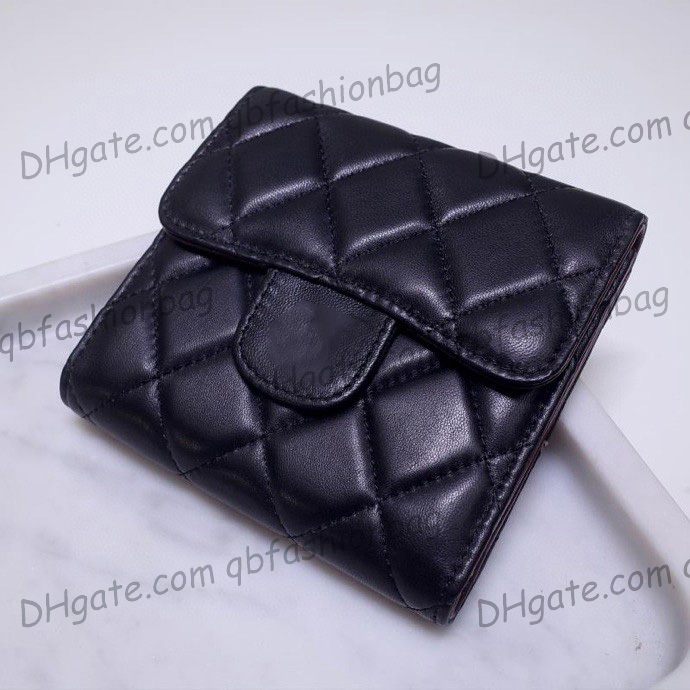 French Womens Caviar Leather Quilted Trifold Wallet Purse Bags Classic Mini Flap Calfskin/Lambskin Insert Change Gold Hardware Card Holder Luxury Designer Pouch
French Womens Caviar Leather Quilted Trifold Wallet Purse Bags Classic Mini Flap Calfskin/Lambskin Insert Change Gold Hardware Card Holder Luxury Designer Pouch
