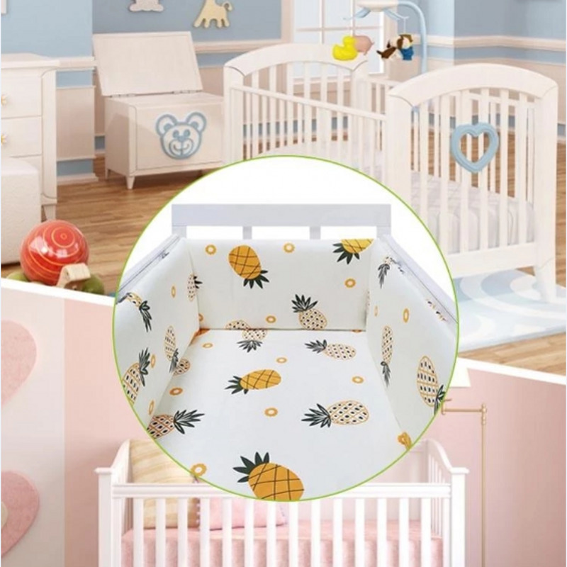 Bed Rails Baby Crib Bumper Set born Polka Dot Cotton Printed Cot Bumpers in Infant Protector For Boy Girl 200x30cm 220928