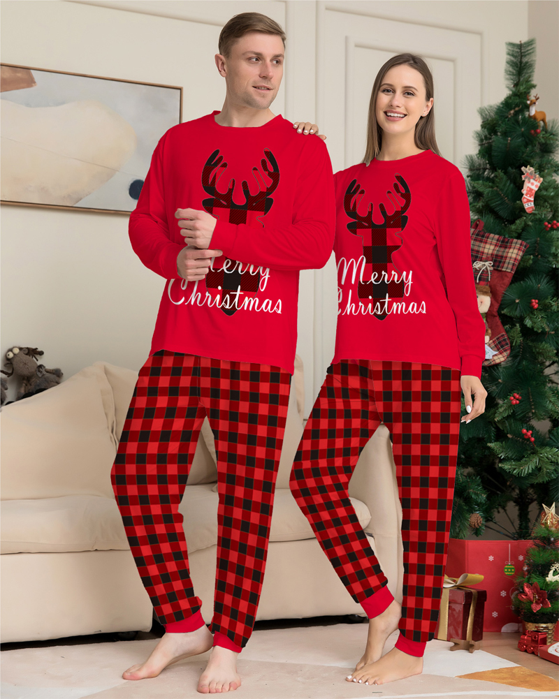 Family Matching Outfits Christmas Pyjamas Family Matching Outfits Father Mother Kids Baby Xmas Sleepwear Mommy and Girl family Christmas Pajamas 22092