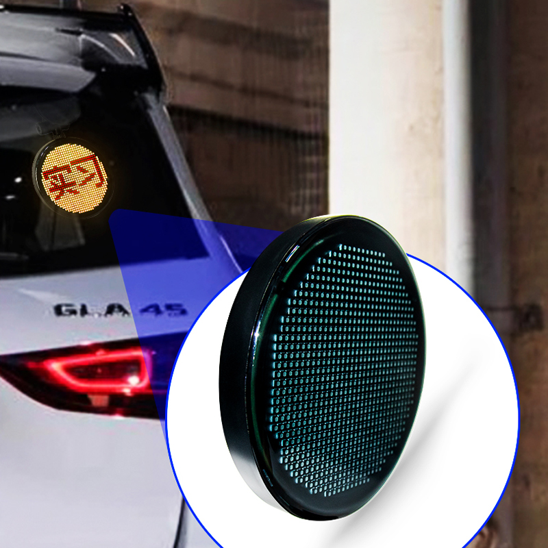 Car Rear Window LED Display Screen RGB Animated Emotion APP Control Blue-tooth 5.0 Sign for Android IOS Phone DIY Drawing