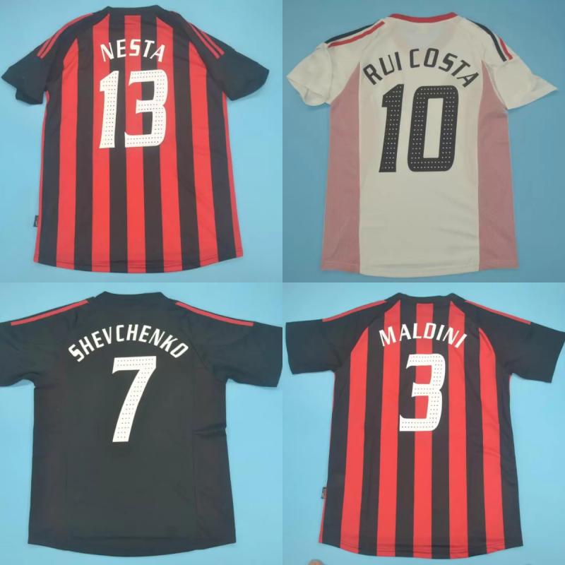 02 03 MILAN Retro soccer jersey vintage classic ac Maglia da calcio 2002 2003 MALDINI SHEVCHENKO NESTA Man football shirt home away third
02 03 MILAN Retro soccer jersey vintage classic ac Maglia da calcio 2002 2003 MALDINI SHEVCHENKO NESTA Man football shirt home away third