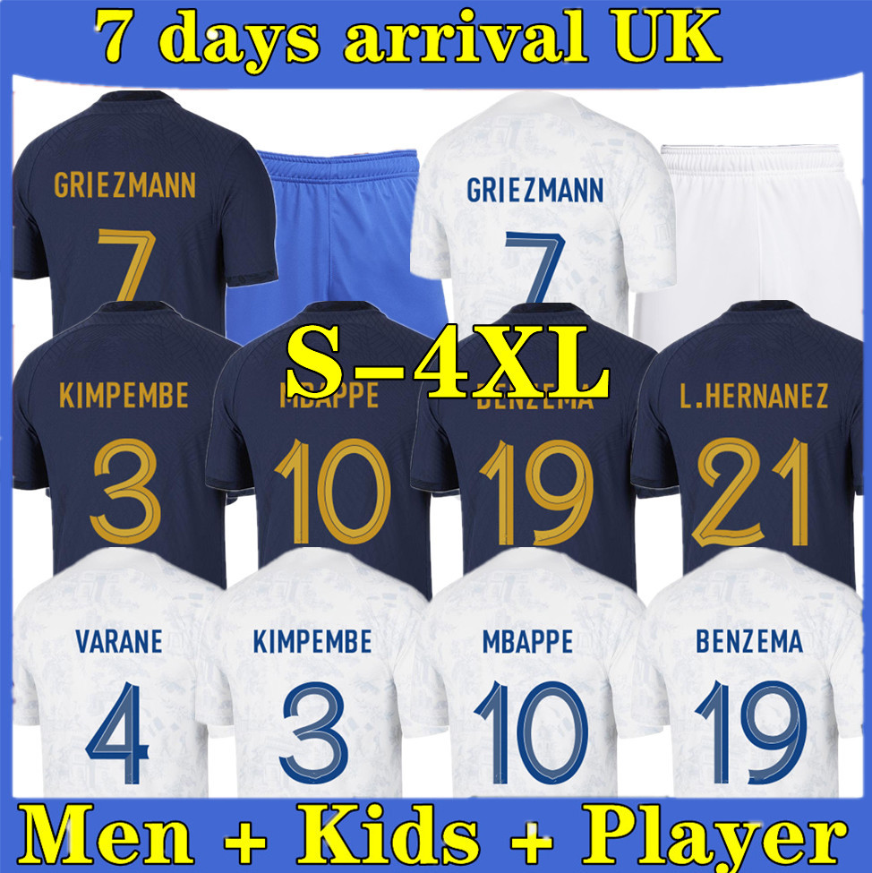 QATAR World Cup French soccer jerseys 2023 BENZEMA MBAPPE GRIEZMANN KANTE Maillot de foot equipe Maillots Men football shirt, 22/23 third 
QATAR World Cup French soccer jerseys 2023 BENZEMA MBAPPE GRIEZMANN KANTE Maillot de foot equipe Maillots Men football shirt, 22/23 third