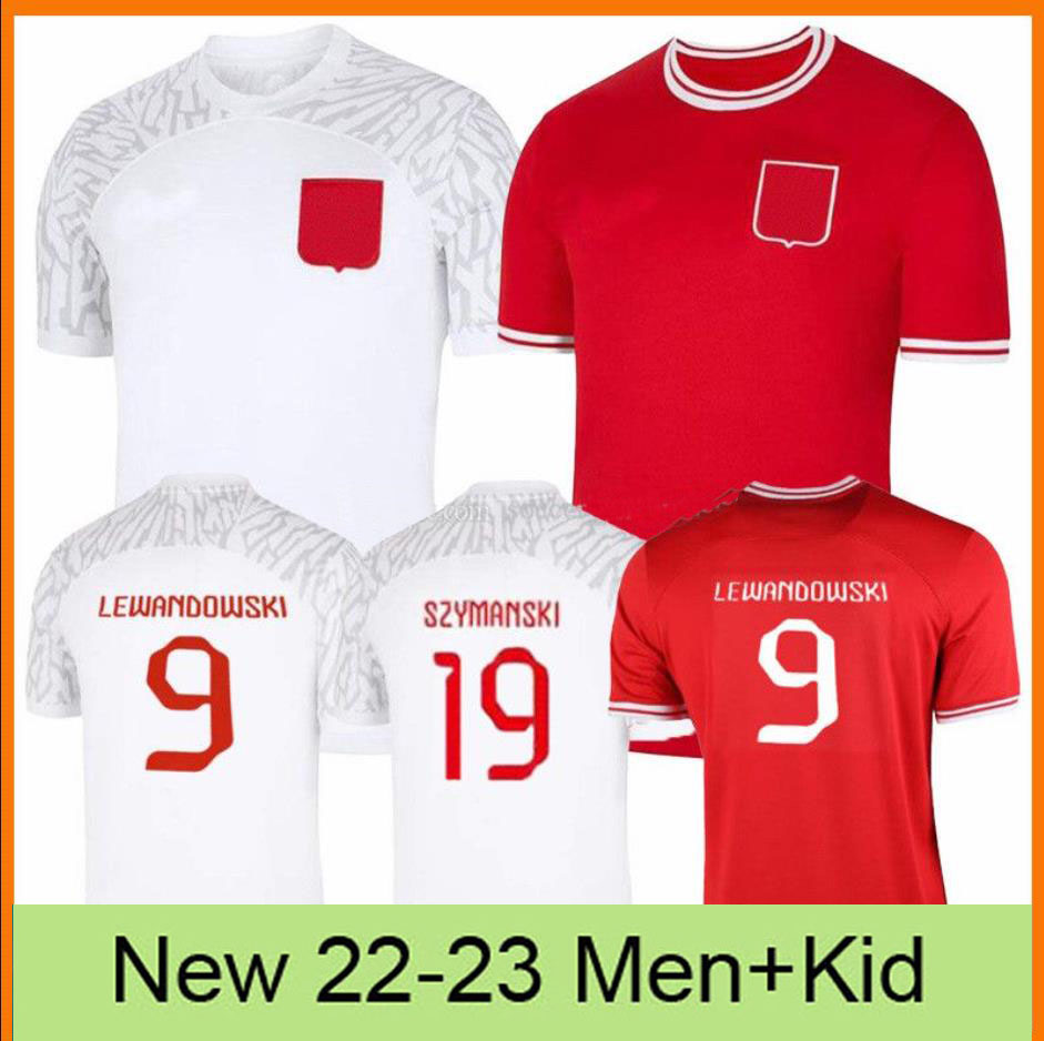 2022 World Cup LEWANDOWSKI Soccer Jerseys Home away 2022 2023 red white GROSICKI #11 PISZCZEK MILIK Jersey 2022-23 football Men Shirts uniforms PolandS, 22 23 away+patch 
2022 World Cup LEWANDOWSKI Soccer Jerseys Home away 2022 2023 red white GROSICKI #11 PISZCZEK MILIK Jersey 2022-23 football Men Shirts uniforms PolandS, 22 23 away+patch