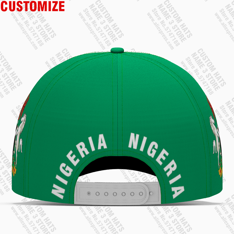 Ball Caps Nigeria Baseball Cap Free 3d Custom Made Name Team Ng Hat Nga Country Travel Federal Nigerian Nation Republic Flag Headgear 220928