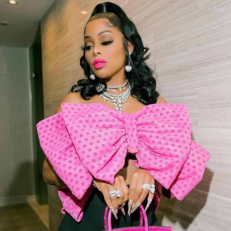 Women' T Shirts Elegant Women Butterfly Crop Tops 2022 Sexy Party Club Letter Print Strapless Cape Style Bowknot Backless Big Bow Shirt, Blue
Women' T Shirts Elegant Women Butterfly Crop Tops 2022 Sexy Party Club Letter Print Strapless Cape Style Bowknot Backless Big Bow Shirt, Blue