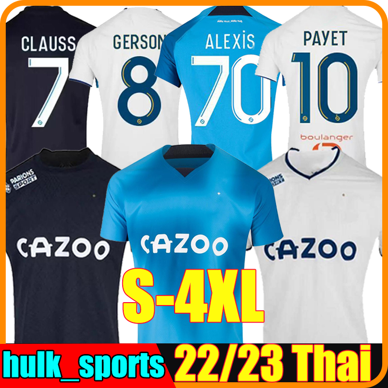 4XL 22/23 MarseilleS maillot foot ALEXIS soccer jerseys CUISANCE GUENDOUZI GERSON PAYET CLAUSS football shirts men kids kit VERETOUT Under, 22-23 third
4XL 22/23 MarseilleS maillot foot ALEXIS soccer jerseys CUISANCE GUENDOUZI GERSON PAYET CLAUSS football shirts men kids kit VERETOUT Under, 22-23 third