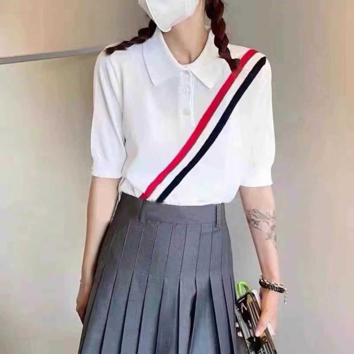 New Women' Sweaters Summer Pullovers Tb Brand Thom Famale Slim Fit O-neck Classic Stripes Cardigans Clothing Casual England Style Sweaters, White
New Women' Sweaters Summer Pullovers Tb Brand Thom Famale Slim Fit O-neck Classic Stripes Cardigans Clothing Casual England Style Sweaters, White