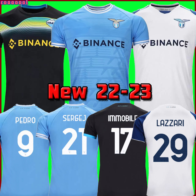 22 23 Lazio Immobile soccer Jersey maglie 2022 2023 IMMOBILE LUIS BASTOS SERGEJ BADELJ LUCAS J.CORREA ACERBI MARUSIC home away men kids jerseys football shirts