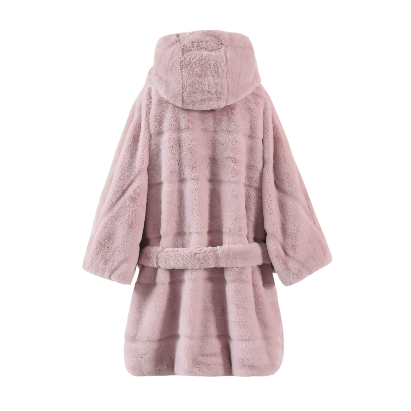 Women's Fur Faux Elegant Coat Women Hooded Jacket Winter Fashion Warm Outwear Casual Solid Long Sleeve Tops Ladies Parkas 220928