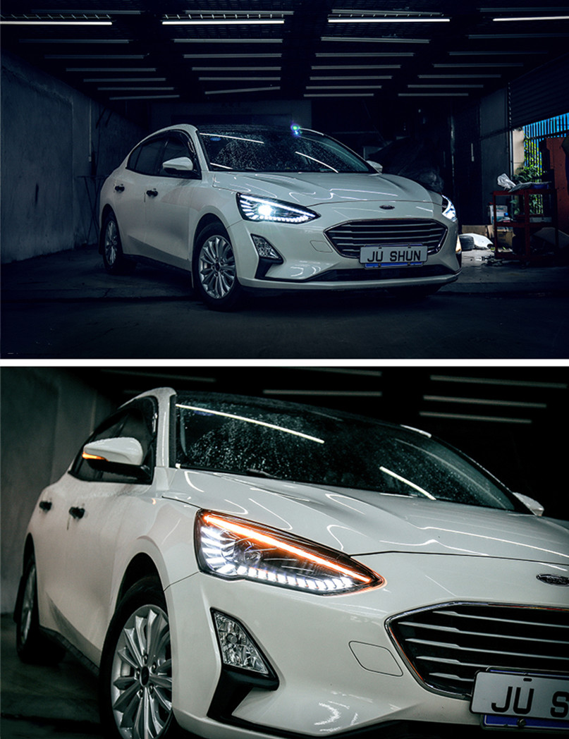 Head Lamp For Car 20 19 Ford new Focus 5 Headlights Fog Light Daytime Running Lights DRL H7 LED Bi Xenon Bulb Car Accessories