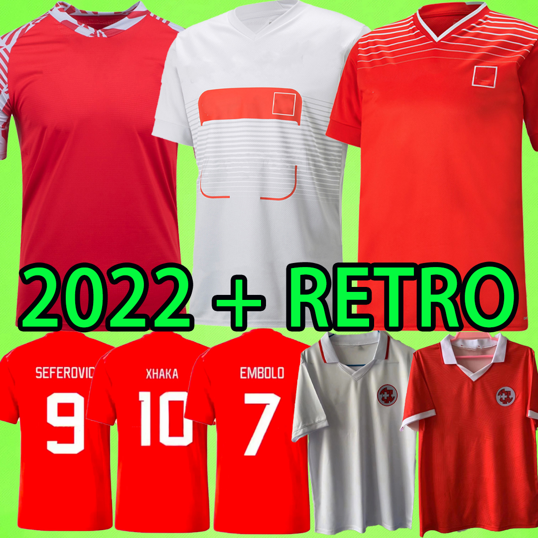2022 Switzerland Soccer Jerseys MEN KIDS KIT Seferovic Xhaha Elvedi 22 23 Akanji Rodriguez Embolo Behrami Shaqiri 2023 Football shirts SWISS retro 1994 home away 94, 2022 home
2022 Switzerland Soccer Jerseys MEN KIDS KIT Seferovic Xhaha Elvedi 22 23 Akanji Rodriguez Embolo Behrami Shaqiri 2023 Football shirts SWISS retro 1994 home away 94, 2022 home