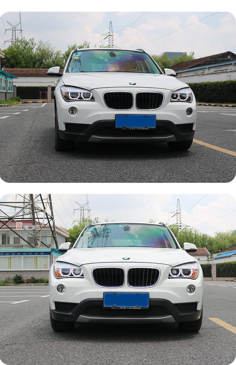 Car Accessory for BMW X1 E84 20 12-20 15 LED Head Lights Fog Lights Day Running Light Highlight Turn Signal Headlights