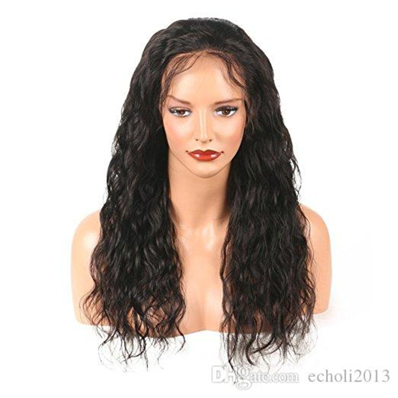 Transparent HD water wave 360 lace frontal wig 150% Density Human Hairs Wigs for Women pre plucked natural hair Font curly