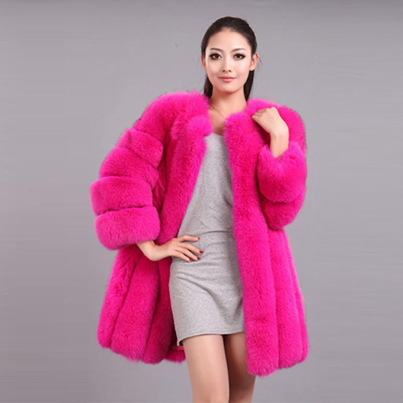 Women's Fur Faux HJQJLJLS Winter Fashion Women Long Coat Female Fuzzy Thick Warm Fluffy Artificial Jacket 220928