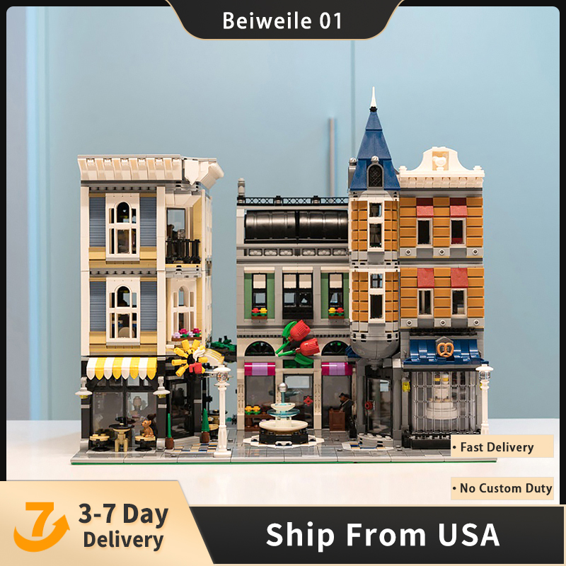 10255 Building Block Bricks Toys 15019 MOC Creative City Street The Assembly Square Set 4002pcs
10255 Building Block Bricks Toys 15019 MOC Creative City Street The Assembly Square Set 4002pcs