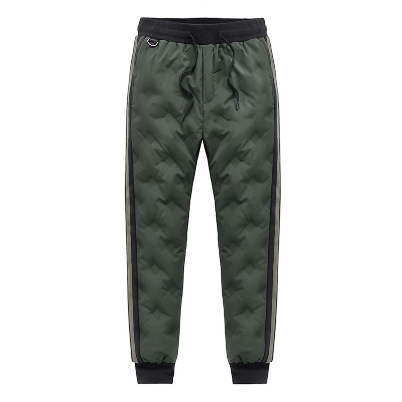 New Fashion Men Thicken Fleece Sweatpants Winter Men's Outdoor Jogger Down Pants Waterproof Thermal Casual Pant Sportwears