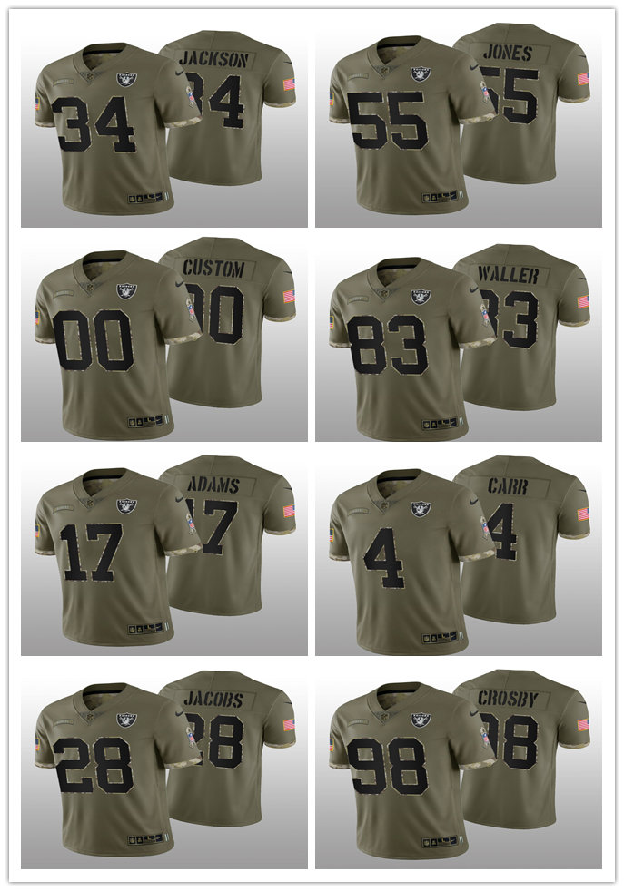 Football Jersey Las Vegas''Raiders''MEN Darren Waller Bo Jackson Davante Adams Derek Carr Maxx Crosby 2022 Salute To Service
Football Jersey Las Vegas''Raiders''MEN Darren Waller Bo Jackson Davante Adams Derek Carr Maxx Crosby 2022 Salute To Service