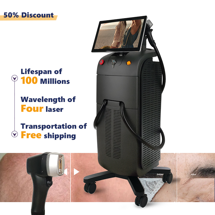 2022 Alexandrite 808 Diode Laser Hair Removal Machine Price Dark Skin