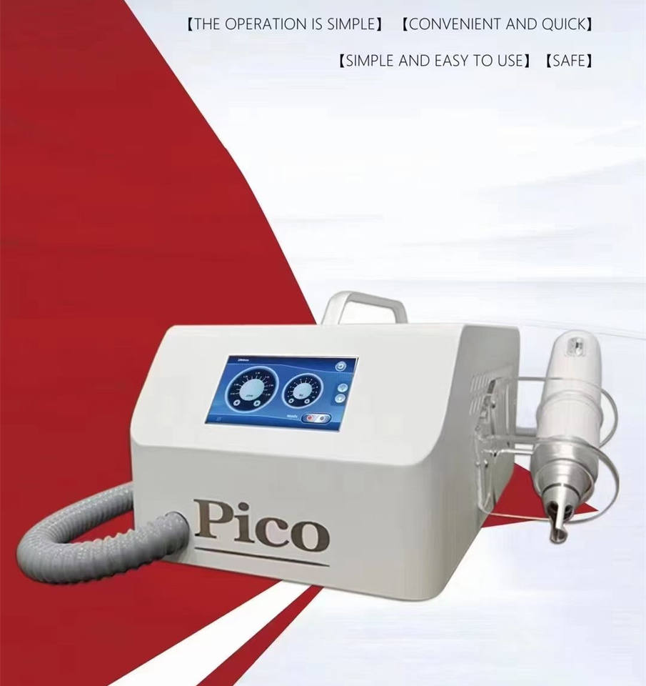 2022 New mini portable Pico Laser waterless and non-invasive eyebrow washing machine to remove tattoo picosecond freckles