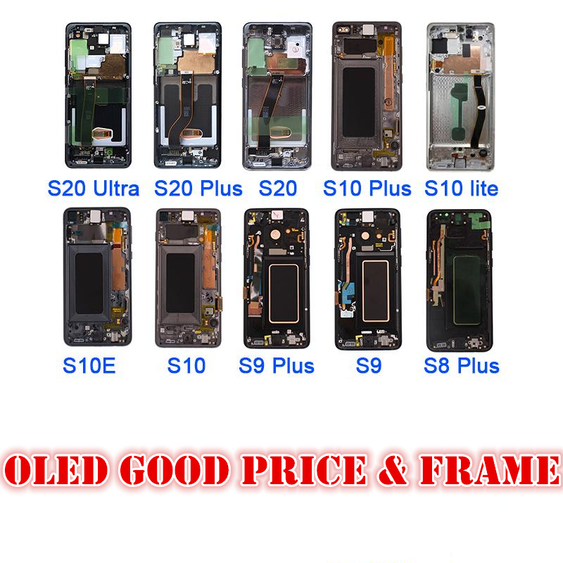 Oled lcd touch panel For Samsung Galaxy S8 plus S9 S10 with Frame Display Screen Touch Digitizer replacement Good price
Oled lcd touch panel For Samsung Galaxy S8 plus S9 S10 with Frame Display Screen Touch Digitizer replacement Good price