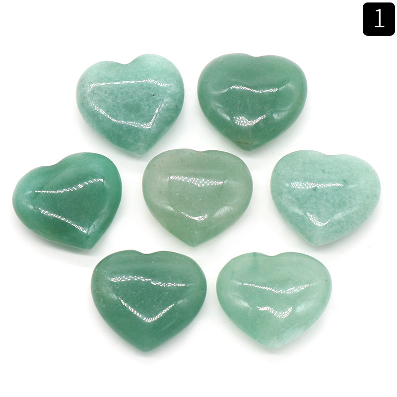 Natural Stone Carved 20mm Heart Decoration Rose Quartz Healing Crystal Gift Room Ornament Jewelry Accessories