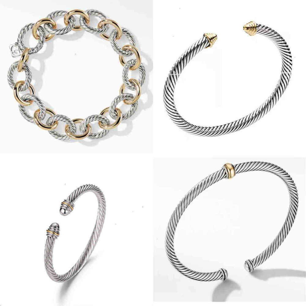 Bracelet Bangle Women Jewelry Wire Luxury Designer Mens Platinum Dy Fashion Twisted Gold Open Bracelets Fastness Round Designers Plated Head Hemp Jewelrys
Bracelet Bangle Women Jewelry Wire Luxury Designer Mens Platinum Dy Fashion Twisted Gold Open Bracelets Fastness Round Designers Plated Head Hemp Jewelrys