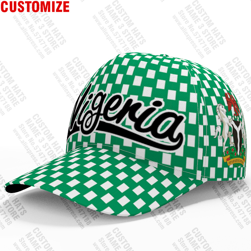 Ball Caps Nigeria Baseball Cap Free 3d Custom Made Name Team Ng Hat Nga Country Travel Federal Nigerian Nation Republic Flag Headgear 220928