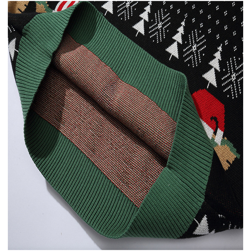 Men's Sweaters Ugly Christmas Sweater For gift Santa Elf Funny Pullover Womens Mens Jerseys Loose Sweaters Tops Autumn Winter Clothing 220928