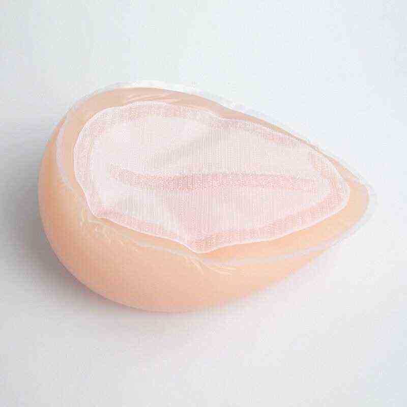 Nxy Breast Form Silicone Warter Drop Shape Adhesive Pillow Soft Realistic Boob Crossdresser Transgender Queen Transvestite Mastectomy Bra 220611