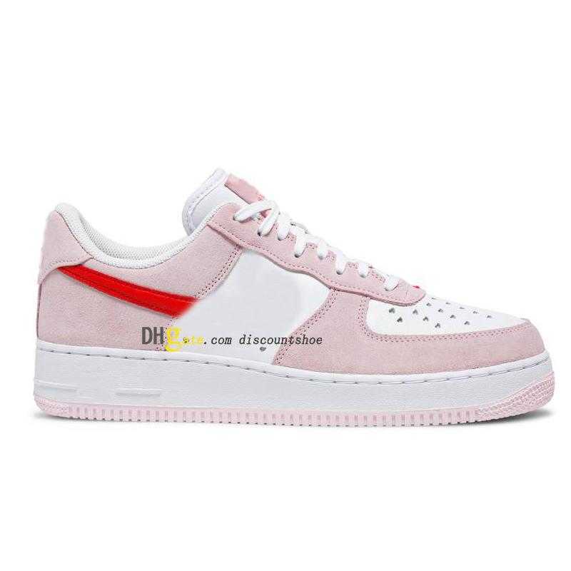

Women 1 Low 07 QS Valentines Day Love Letter Mens Force shoes Sneakers Sports DD3384 600 High quality, Da8482-100