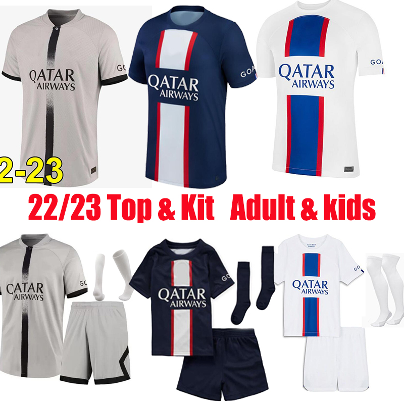 2022 2023 PSGs MBAPPE soccer jerseyS 22 23 Home Away Third #30 SERGIO RAMOS MARQUINHOS VERRATTI KIMPEMBE football shirt ICARDI DI MARIA DRAXLER Mens and kids Kit, Away kit
2022 2023 PSGs MBAPPE soccer jerseyS 22 23 Home Away Third #30 SERGIO RAMOS MARQUINHOS VERRATTI KIMPEMBE football shirt ICARDI DI MARIA DRAXLER Mens and kids Kit, Away kit
