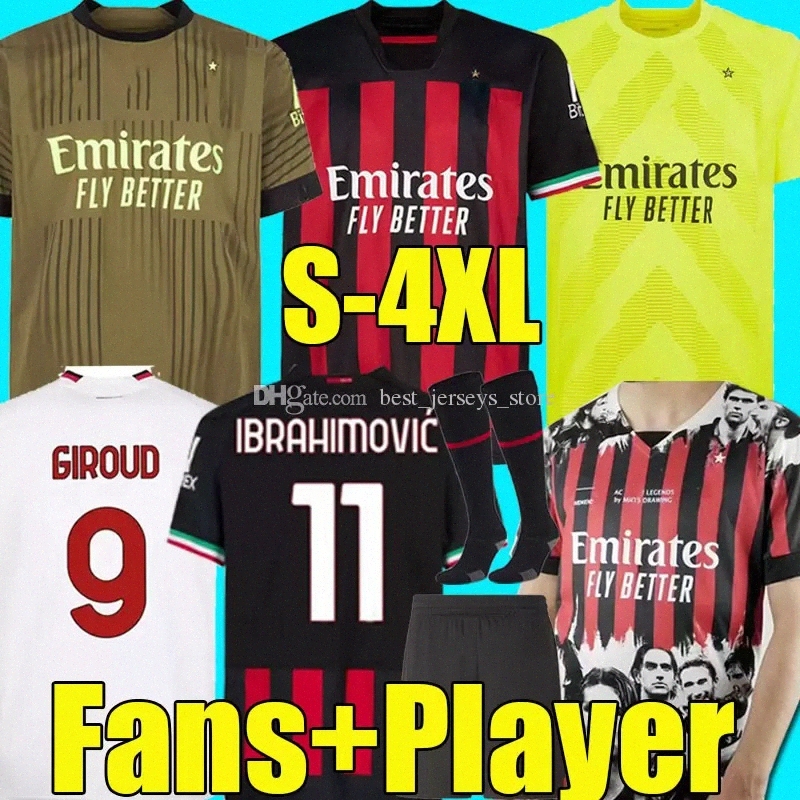 xxxl 4XL 22/23 IBRAHIMOVIC GK Soccer Jersey AC MILANS Legends 2022 2023 GIROUD TONALI FLORENZI THEO R.LEAO BENNACER REBIC ROMAGNOLI KESSIE Men Kids Ki 236P#, 22-23 third
xxxl 4XL 22/23 IBRAHIMOVIC GK Soccer Jersey AC MILANS Legends 2022 2023 GIROUD TONALI FLORENZI THEO R.LEAO BENNACER REBIC ROMAGNOLI KESSIE Men Kids Ki 236P#, 22-23 third