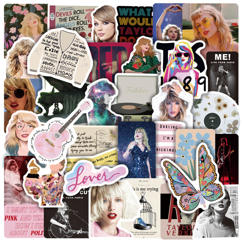 50PCS Taylor Alison Swift Stickers folklore evermore Graffiti Kids Toy Skateboard car Motorcycle Bicycle Sticker Decals Wholesale, Multi colors
50PCS Taylor Alison Swift Stickers folklore evermore Graffiti Kids Toy Skateboard car Motorcycle Bicycle Sticker Decals Wholesale, Multi colors