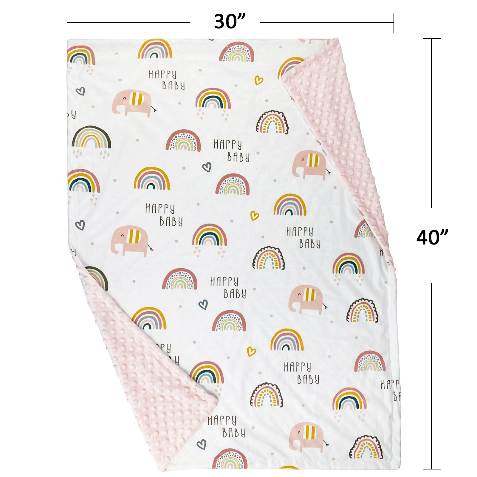 Blankets Swaddling Soft Minky With Double Layer Dotted Fleece Baby Swaddle Receiving Blakets for Boys Girls Kids Toddler born 220927