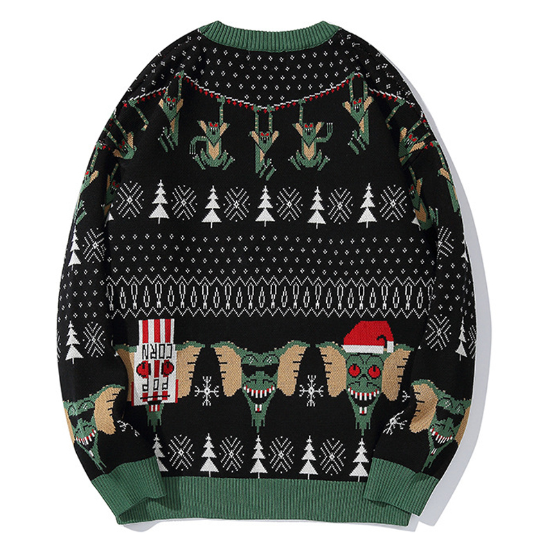 Men's Sweaters Ugly Christmas Sweater For gift Santa Elf Funny Pullover Womens Mens Jerseys Loose Sweaters Tops Autumn Winter Clothing 220928