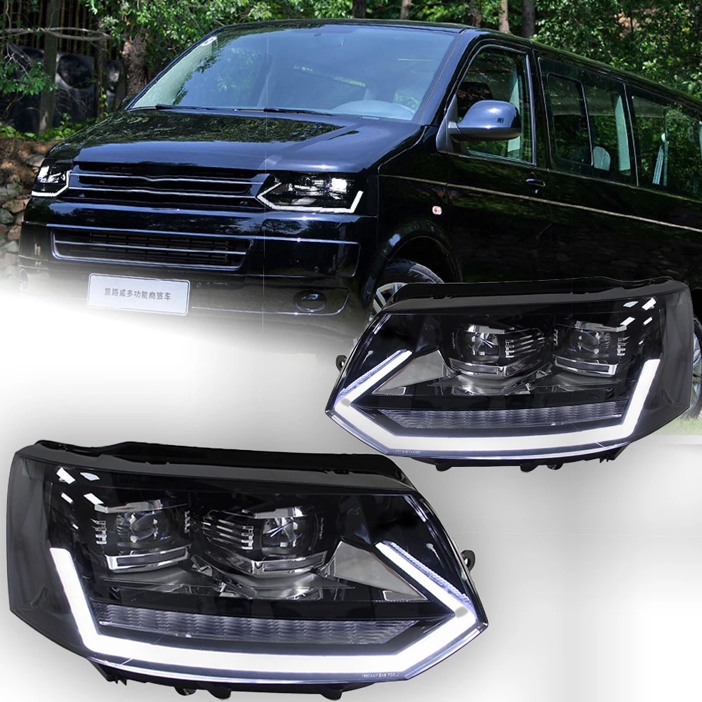 Car Lights for VW Multivan T5 LED Headlight Projector Lnes 20 14-20 19 Head Lamp Animation Dynamic Signal DRL Auto Accessories