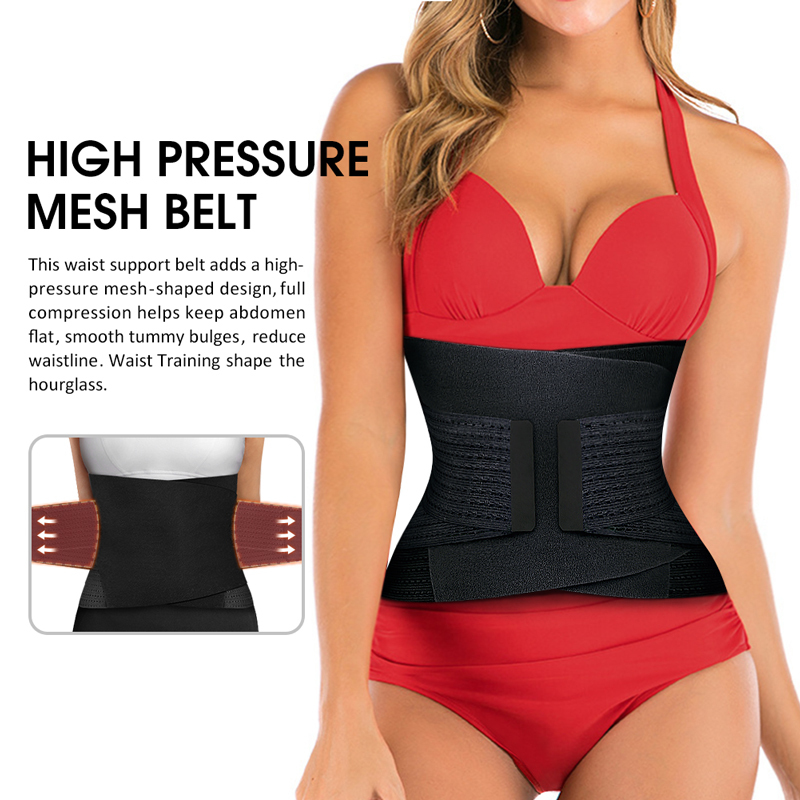 Women's Shapers Burvogue Neoprene Sweat Waist Trainer Fitness Belt Thermo Body Shaper Trimmer Corset Cincher Wrap Workout Slim Shapewear 220928