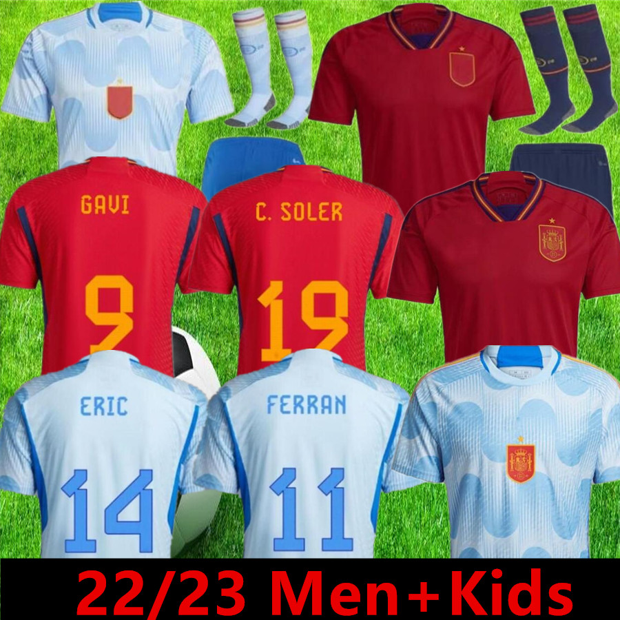 top 2022 Spain soccer jersey Camiseta Espana MORATA RODRIGO TORRES PEDRI 20 21 22 Cup RAMOS THIAGO INIESTA ALBA football shirts men kids kit fans Player version, Champagne
top 2022 Spain soccer jersey Camiseta Espana MORATA RODRIGO TORRES PEDRI 20 21 22 Cup RAMOS THIAGO INIESTA ALBA football shirts men kids kit fans Player version, Champagne