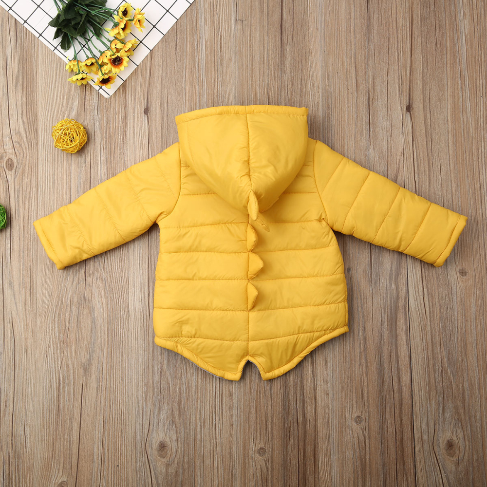 Jackets 1-7Years Toddler Kids Baby Boy Girl Hoodie 3D Dinosaur Zipper Winter Autumn Thick Coat Warm Jacket Outwear Coats 220928